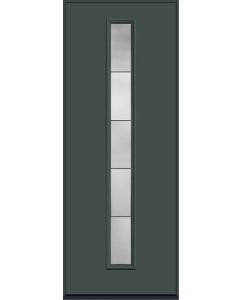 96 Axis Modern Pulse Linea Centered Smooth Fiberglass Single Door , WBD Impact