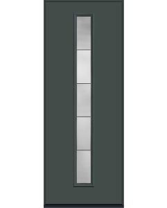 96 Axis Modern Pulse Linea Centered Smooth Fiberglass Single Door , WBD Impact