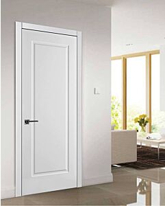 1-Panel, Soft White, Prefinished Interior Single Door