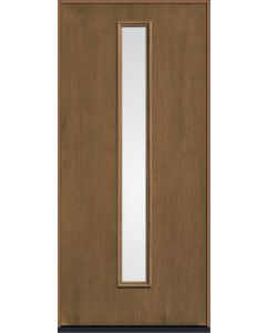 80 Low-E Modern Pulse Linea Centered Mahogany Fiberglass Single Door , WBD Impact