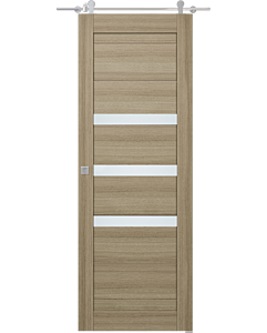 Prefinished Dora Vetro Shambor Modern Interior Barn Door