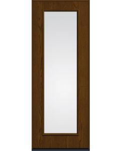96 Low-E Full Lite Oak Fiberglass Single Door , WBD Impact