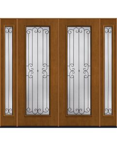 96 Riserva Full Lite Mahogany Fiberglass Double Door,Sidelites , WBD Impact