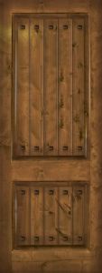 42" x 96" 2 Panel Estancia Alder Door with Clavos