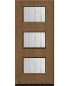 80 Chinchilla Modern Pulse Ari 3-Lite Mahogany Fiberglass Single Door , WBD Impact