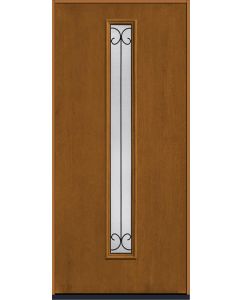 80 Riserva Modern Pulse Linea Centered Mahogany Fiberglass Single Door , WBD Impact