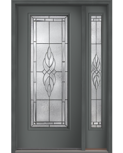80 Kensington Full Lite Smooth Fiberglass Single Door,Sidelite , WBD Impact