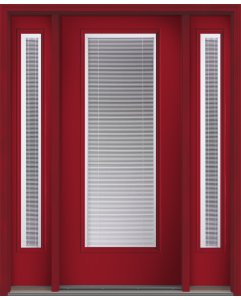 80 Low-E Raise/Tilt Smooth Full Lite Fiberglass Single Door,Sidelites , WBD Impact