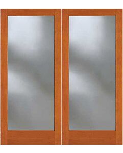 3-0 x 7-0x 84 Insulated Full Lite Exterior Fir Double Door, 7001