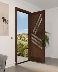 Mahogany Feather-3 Artistic Lite TS Modern Shaker Single Door