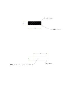 Mahogany (Meranti) Astragal X1.31X0.38X122 For Uni