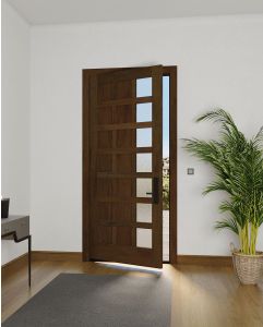 Mahogany Artistic Lite  Modern 7+ Panel Shaker Single Door