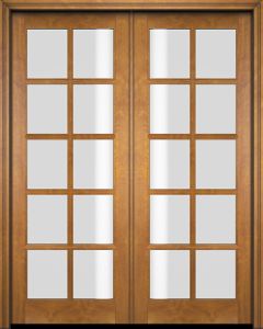 Mahogany Full Lite, 10 Lite SDL Double Door|G1001-OG