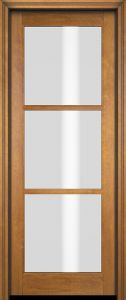 Mahogany Full Lite, 3 Lite SDL Single Door|G301-OG