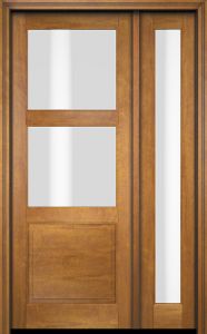 Mahogany 2/3 Lite, 2 Lite  1 Panel Single Door, Sidelite|G302-OG