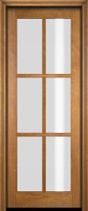 Mahogany Full Lite, 6 Lite SDL Single Door|G601-OG