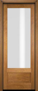 Mahogany 3/4 Lite 1 Panel Single Door|G7501-OG