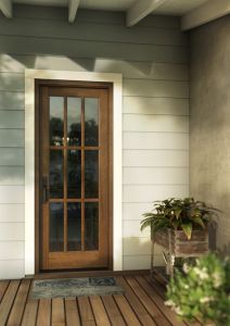 Mahogany Full Lite, 9 Lite SDL Single Door|G901-OG