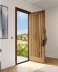 Mahogany Slimlite Designer  Contemporary Modern Shaker Single Door