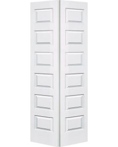 Raised 6 Panel Contemporary Modern Bifold 2 Door | GP610