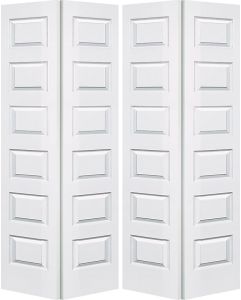 Raised 6 Panel Contemporary Modern Bifold 4 Door | GP610