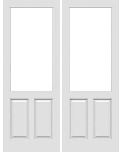 1/2 lite Raised Vertical 2 Panel Interior Double Door | GPG31901