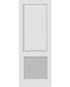 Raised Panel over Louver Interior Single Door | GPL201PL