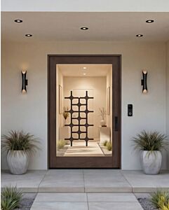 Grava | 1, Full Glass, Full SDO Mid-Century Modern Shaker Pivot Door