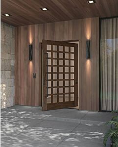 Mahogany INDEXA SDL Contemporary Modern Shaker Impact-Rated Pivot Door
