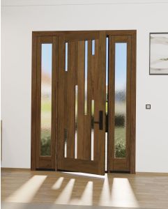 Mahogany Leonid Artistic Lite SDL Modern Shaker Single Door, Sidelites