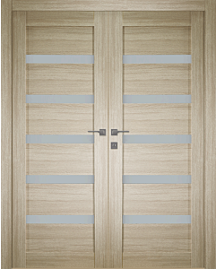 Prefinished Leora Vetro Shambor Modern Interior Double Door