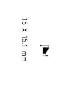 Mahogany (Meranti) Ogee Bead 0.59x0.6x108 for Uni