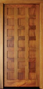 Mahogany Milan 21 Panel Single Door