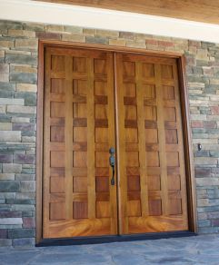 Mahogany Milan 21 Panel Double Door