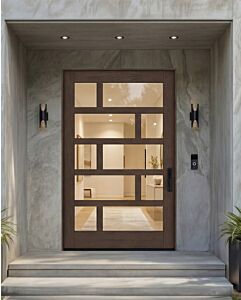 Montra | Multiple, Full Glass, Full SDL Modern Shaker Pivot Door