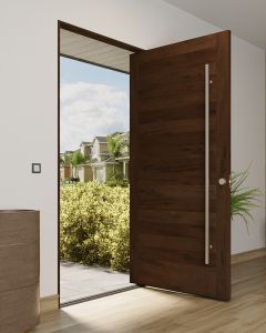 Mahogany Modular Modern Shaker Solid Pivot Door|MR5-P101