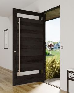 Mahogany 2 Lite  Modular Modern Shaker Pivot Door|MR5G5-201