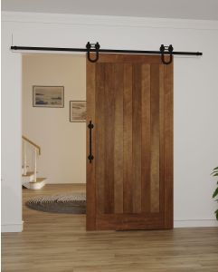 Mahogany 1 Panel Shaker Single Barn Door|MRV101-BARN