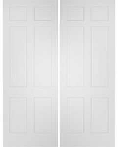 Raised 6 Panel Colonial Interior Double Door | GP601