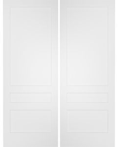 3 Panel Flat Interior Double Door | PN301