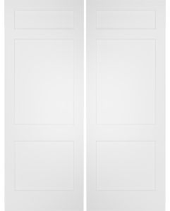 3 Panel Flat Interior Double Door | PN322