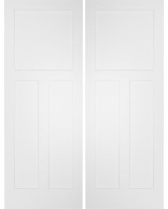 3 Panel Flat Interior Double Door | PN324