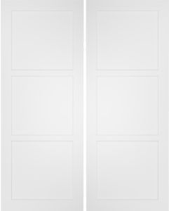 3 Panel Flat Interior Double Door | PNC310