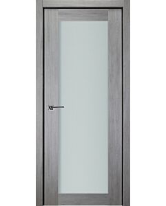 Italia French 1-Lite, Light Grey Prefinished Interior Single Door