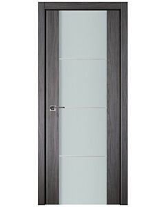 Italia Vetro, Laminated Glass Swiss Elm 3H, Prefinished Interior Single Door
