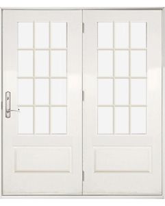 3/4 Lite, 12 Lite SDL Fiberglass Center Hinged Double Door
