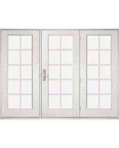 Full Lite, 10 Lite GBG Fiberglass Center Hinged Triple Door