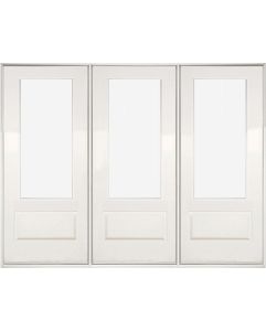 Low-e 3/4 Lite Fiberglass Fixed Triple Door