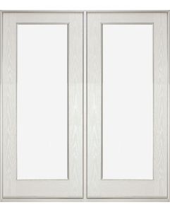 Full Lite Fiberglass Fixed Double Door, Impact Rated