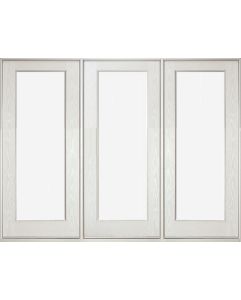 Full Lite Fiberglass Fixed Triple Door